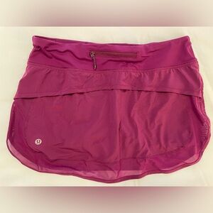 Lululemon Hotty Hot running skirt Size 8